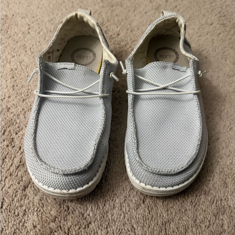 Hey Dude Women's Gray Slip On Shoes